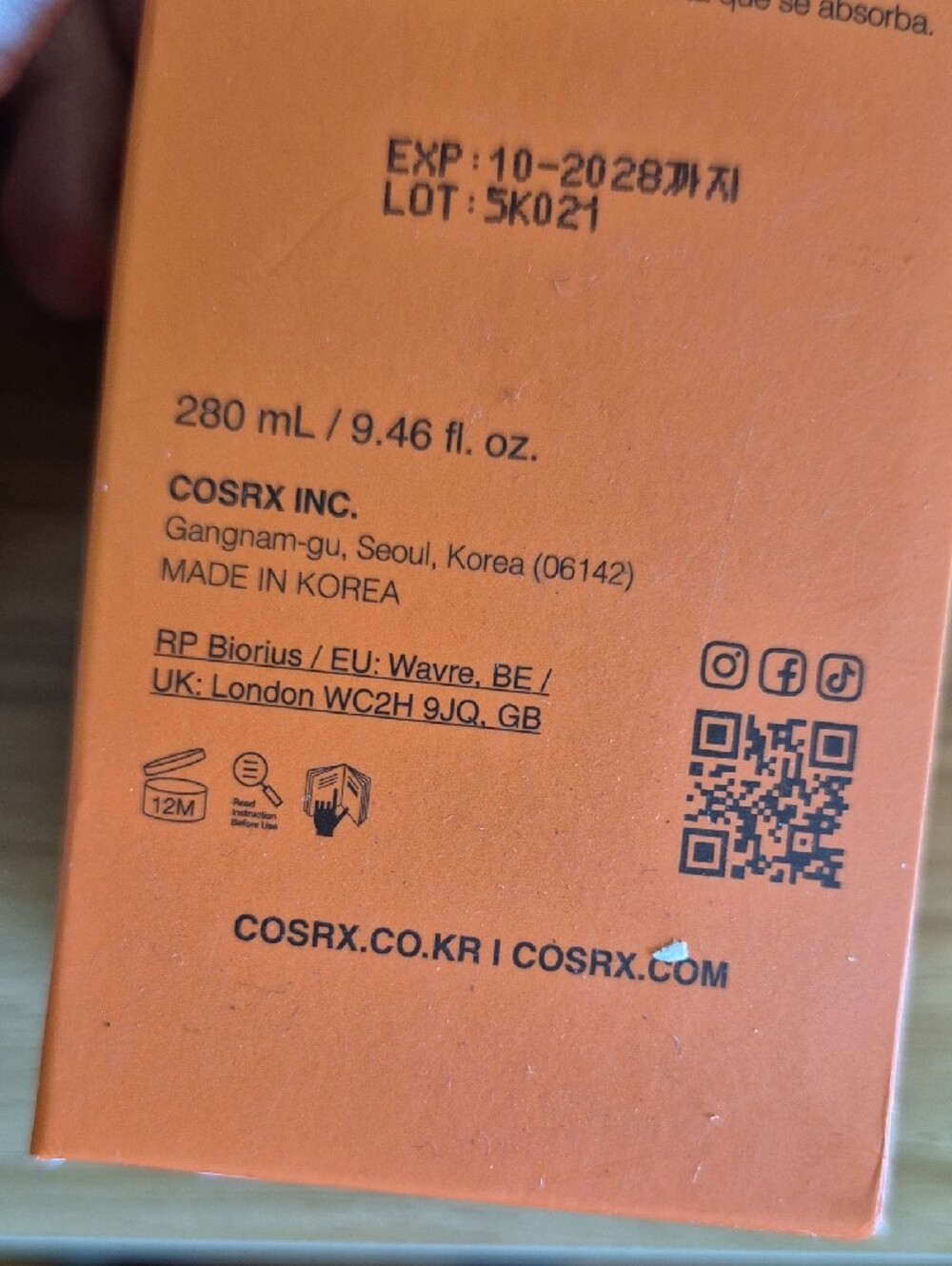 COSRX B5 Vital Soothing Toner – Orange Packaging - Picture 2 of 3